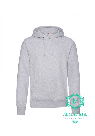 Худі CLASSIC HOODED SWEAT Fruit of the Loom grey